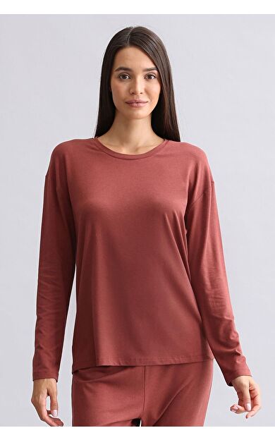 Mısırlı Kadın Bambu Sweatshirt Bordo