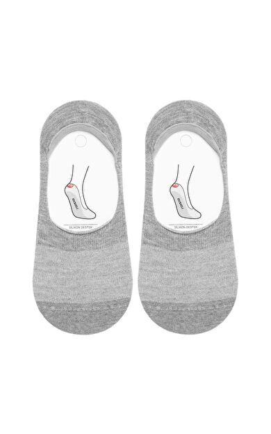Mısırlı Kadın Bambu Tekli Yazlık Babet Çorap Gri
