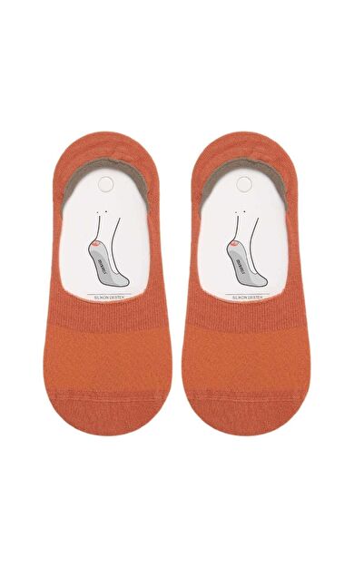 Mısırlı Kadın Bambu Tekli Yazlık Babet Çorap Kiremit