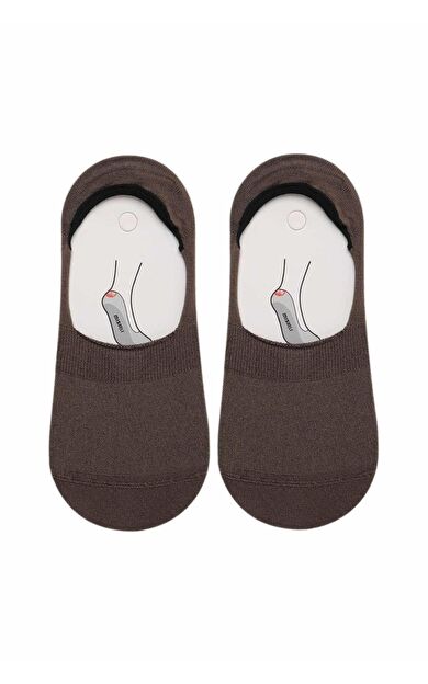 Mısırlı Kadın Bambu Tekli Yazlık Babet Çorap Kahverengi