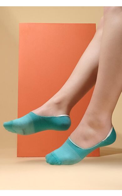 Mısırlı Kadın Bambu Tekli Yazlık Babet Çorap Mavi