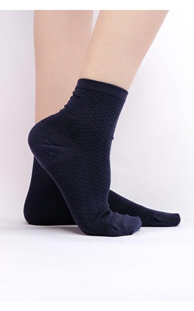 Mısırlı Kadın Bambu Tekli Yazlık Kısa Konç Çorap Lacivert