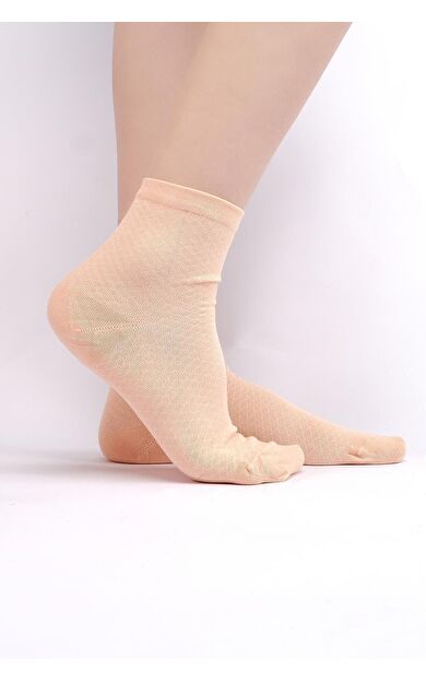 Mısırlı Kadın Bambu Tekli Yazlık Kısa Konç Çorap Somon