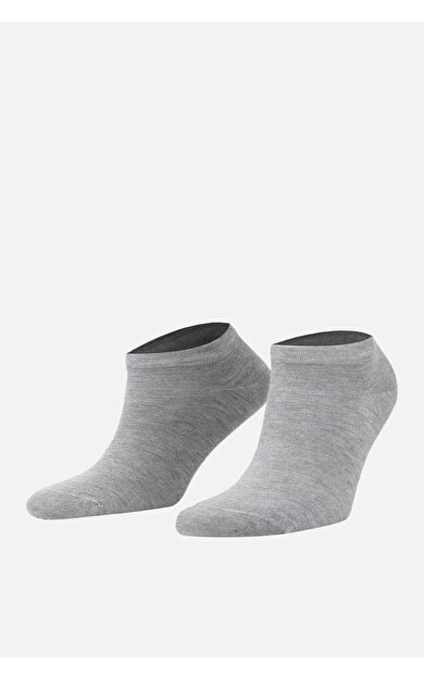 Mısırlı Kadın Bambu Tekli Yazlık Patik Çorap Gri