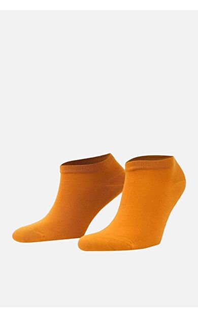 Mısırlı Kadın Bambu Tekli Yazlık Patik Çorap Hardal