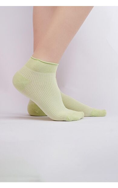 Mısırlı Kadın Bambu Tekli Yazlık Sneaker Çorap Yeşil