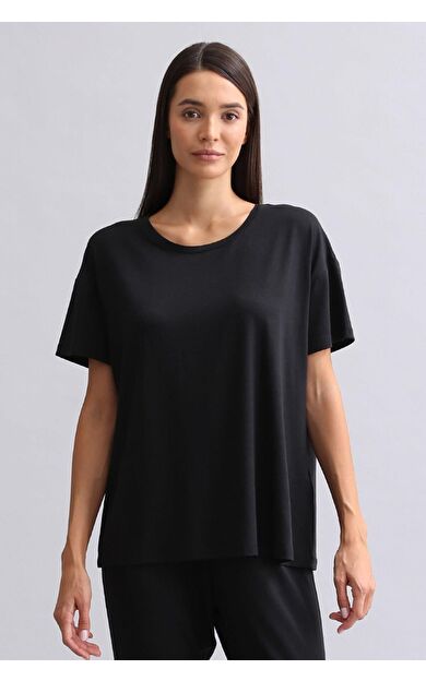 Mısırlı Kadın Bambu Tişört Siyah