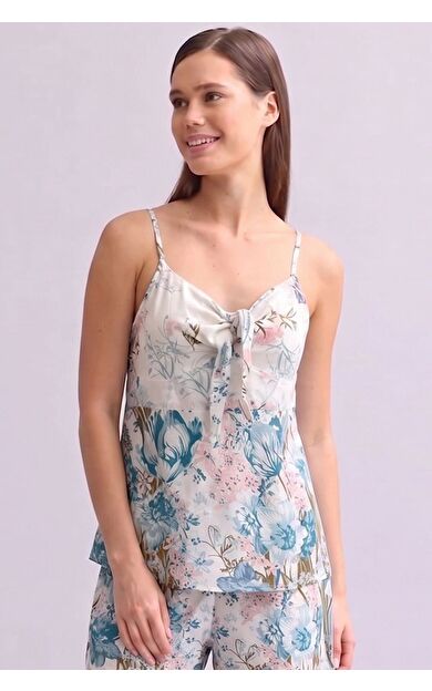 Mısırlı Kadın Dokuma Atlet Bağlamalı Mavi