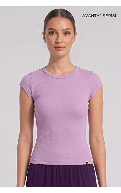 Mısırlı Kadın Kaşkorse Sıfır Kol T-Shirt Pembe
