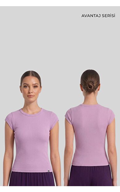 Mısırlı Kadın Kaşkorse Sıfır Kol T-Shirt Pembe