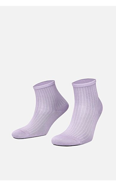 Mısırlı Kadın Merserize Tekli Soket Çorap Lila