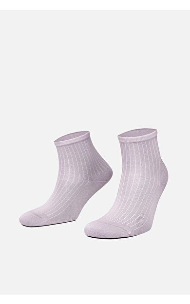 Mısırlı Kadın Merserize Tekli Soket Çorap Pastel Pembe