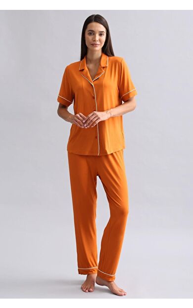 Mısırlı Kadın Modal Pijama Alt Pas Kırmızı