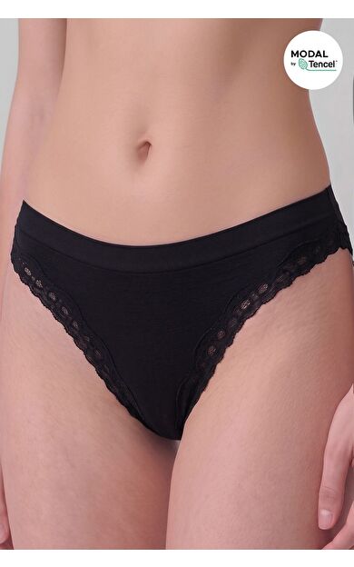 Mısırlı Kadın Modal Seamless Brief Slip Siyah