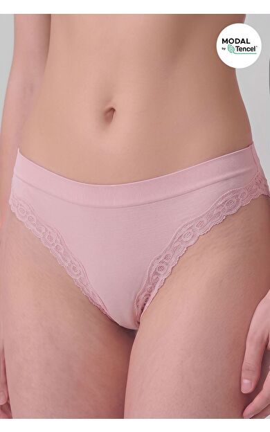 Mısırlı Kadın Modal Seamless Brief Slip Pudra