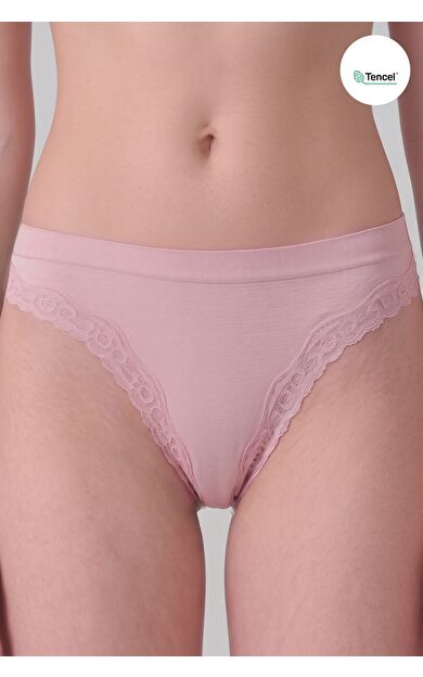 Mısırlı Kadın Modal Seamless Tanga Slip Pudra