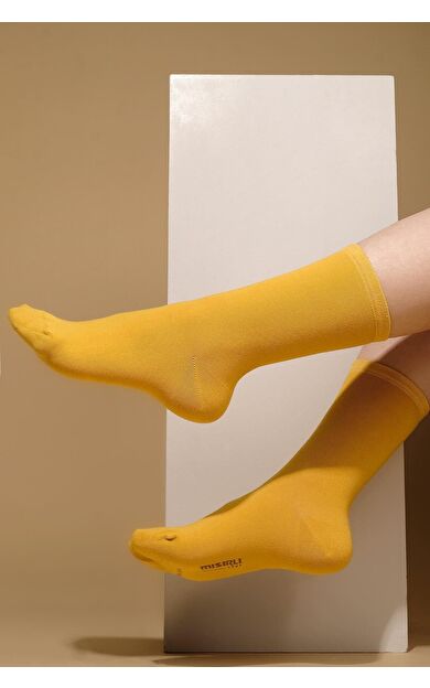 Mısırlı Kadın Modal Tekli Soket Çorap Sarı