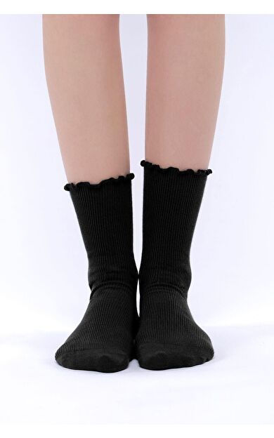 Mısırlı Kadın Modal Tekli Soket Çorap Siyah