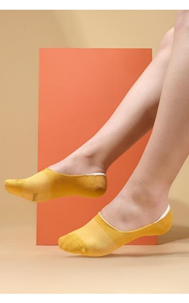 Mısırlı Kadın Modal Tekli Yazlık Babet Çorap Sarı