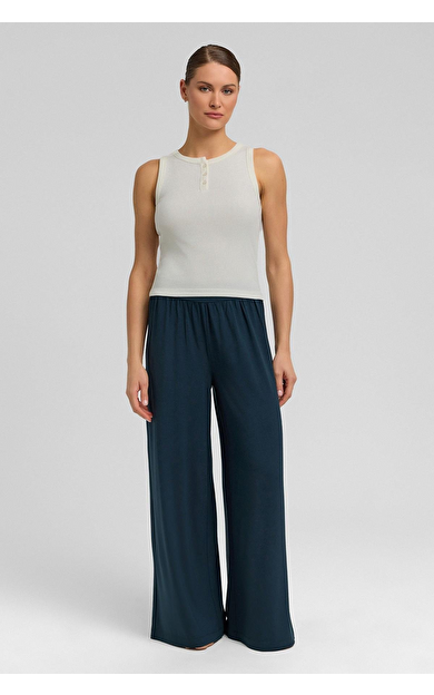 Mısırlı Kadın Pamuklu Kaşkorse Ön Patlı Atlet Ekru