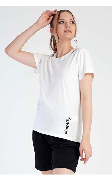 Mısırlı Kadın Pamuklu Kısa Kol Şort Takımı Beyaz