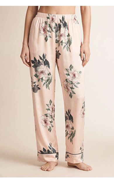 Mısırlı Kadın Viscon Dokuma Alt Pijama Pudra