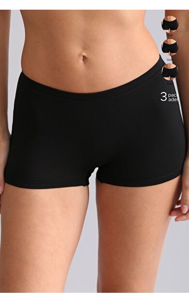 Mısırlı Modal By TENCEL ANNA Boxer Külot Siyah