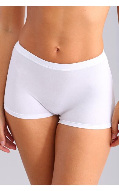 Mısırlı Modal By TENCEL ANNA Boxer Külot Beyaz