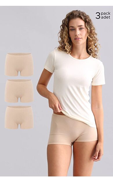 Mısırlı Modal By TENCEL ANNA Boxer Külot Ten