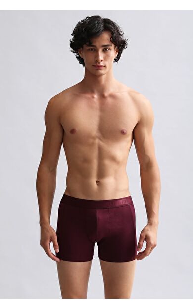 Mısırlı Modal By TENCEL Compact Cotton Klasik Boxer Bordo