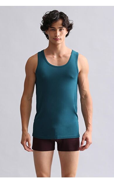Mısırlı Modal By TENCEL HERCULES Slim Fit Basic Atlet Fit Green