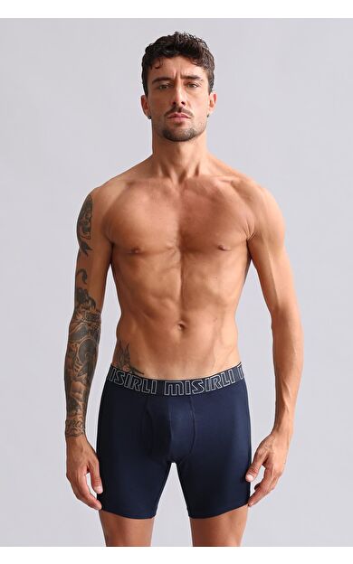 Mısırlı Modal By TENCEL SPARTACUS PERFORMANCE Long Boxer Lacivert