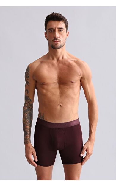 Mısırlı Modal By TENCEL SPARTACUS PERFORMANCE Long Boxer Bordo