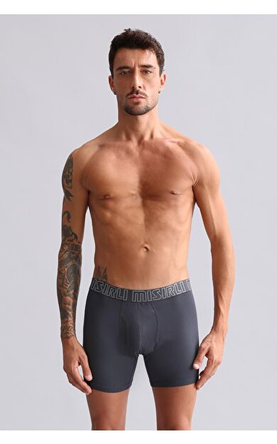 Mısırlı Modal By TENCEL SPARTACUS PERFORMANCE Long Boxer Antrasit