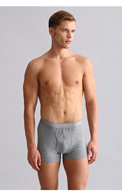 Mısırlı Modal By TENCEL SPARTACUS PLUS PERFORMANCE Boxer Gri Melanj