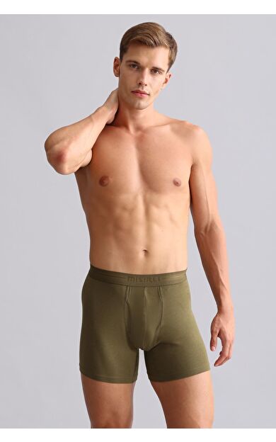 Mısırlı Modal By TENCEL SPARTACUS PLUS PERFORMANCE Long Boxer Koyu Haki