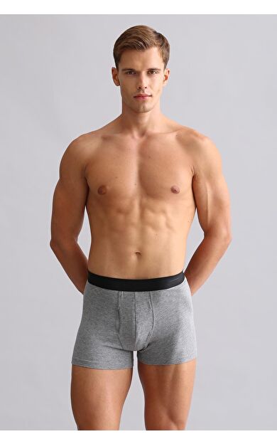 Mısırlı Modal By TENCEL SPARTACUS PLUS PERFORMANCE Boxer Açık Gri Melanj