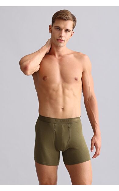 Mısırlı Modal By TENCEL SPARTACUS PLUS PERFORMANCE Long Boxer Koyu Haki