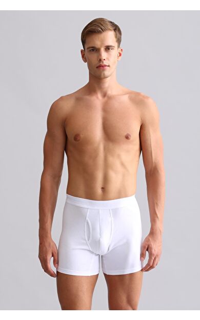 Mısırlı Modal By TENCEL SPARTACUS PLUS PERFORMANCE Long Boxer Beyaz