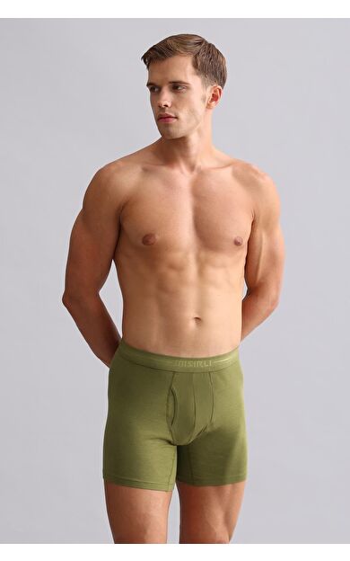 Mısırlı Modal By TENCEL SPARTACUS PLUS PERFORMANCE Long Boxer Haki