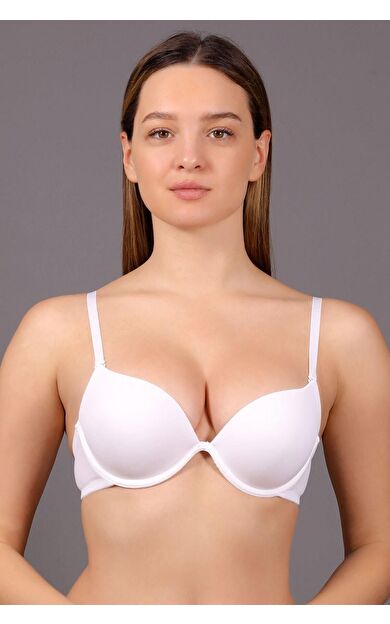 Mısırlı New Bra B Cup Extra Push Up Basic Sütyen Beyaz