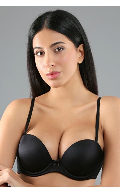 Mısırlı New Bra B Cup Extra Push Up Basic Sütyen Siyah