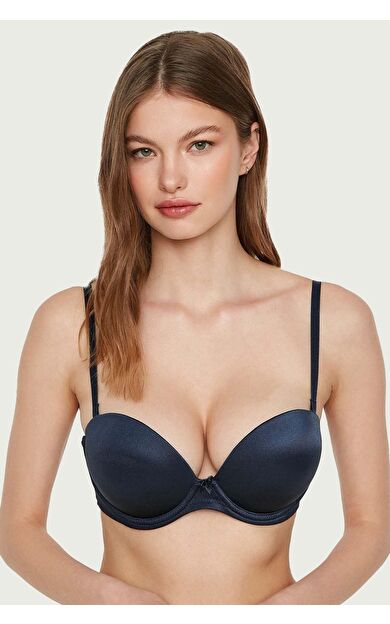 Mısırlı New Bra B Cup Extra Push Up Basic Sütyen Lacivert