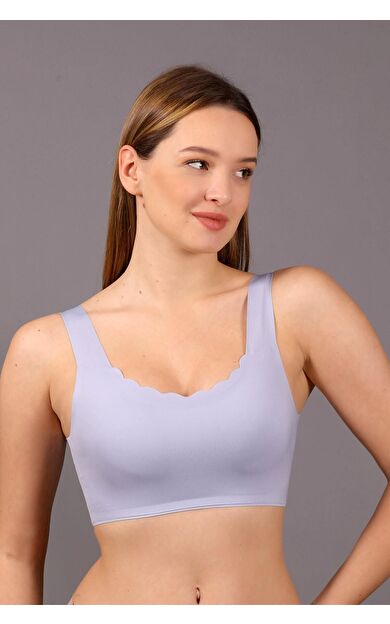 Mısırlı New Bra Desteksiz Hayalet Bralet Sütyen Açık Mavi