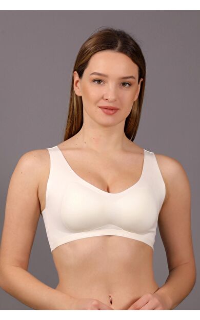 Mısırlı New Bra Desteksiz Hayalet Bralet Sütyen Ekru