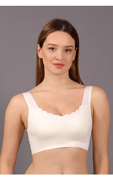 Mısırlı New Bra Desteksiz Hayalet Bralet Sütyen Ekru
