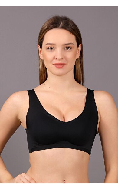Mısırlı New Bra Desteksiz Hayalet Bralet Sütyen Siyah