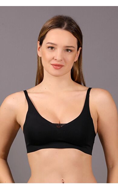 Mısırlı New Bra Desteksiz Hayalet Sütyen Siyah