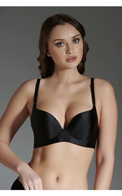 Mısırlı New Bra Desteksiz Lazer Kesim Sütyen Siyah