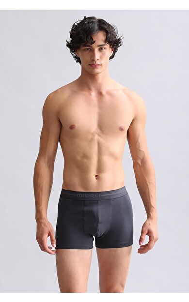 Mısırlı ORGANIC Pamuklu Compact Cotton Klasik Boxer Antrasit